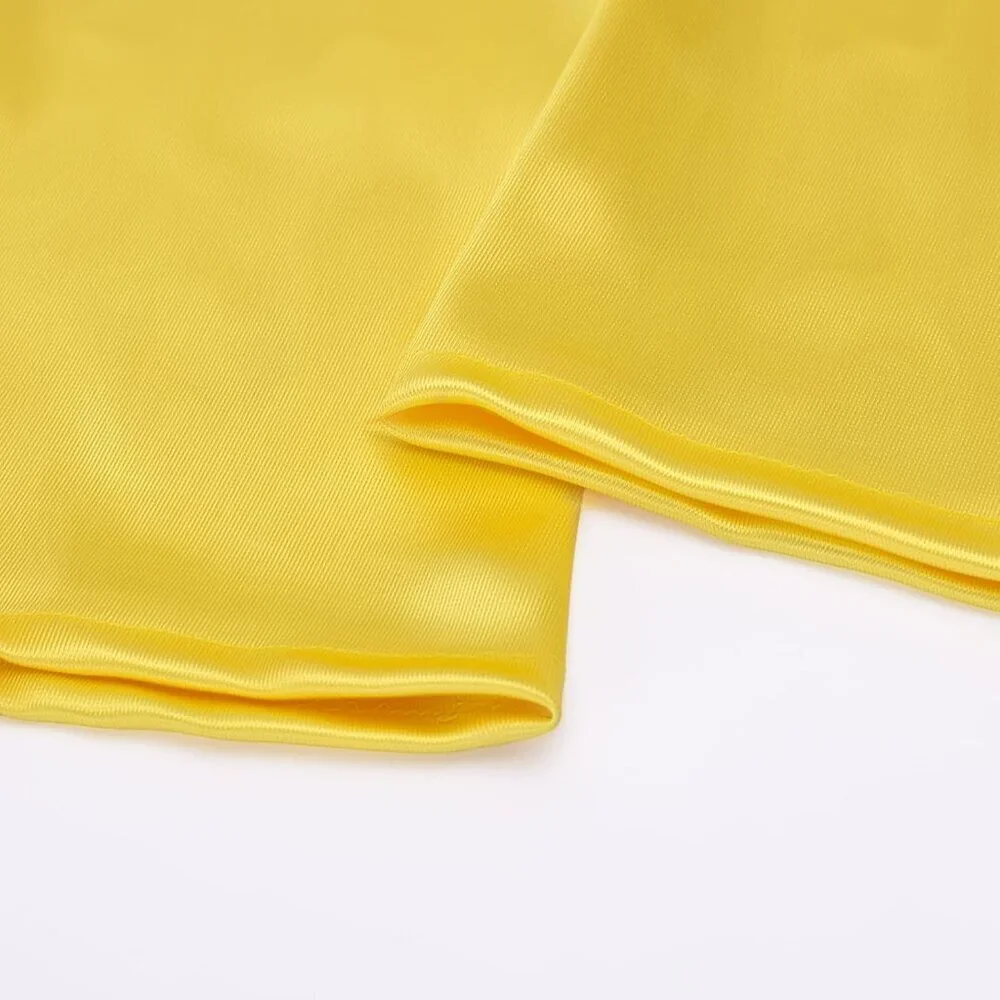 Women's Satin Dark Yellow Long Gloves Costumes Elbow Length Evening Party Prom